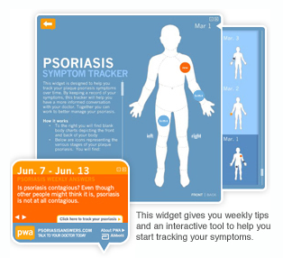 psoriasis symptom tracker)