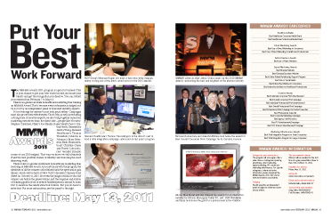 MM&M Awards 2011: Put Your Best Work Forward
