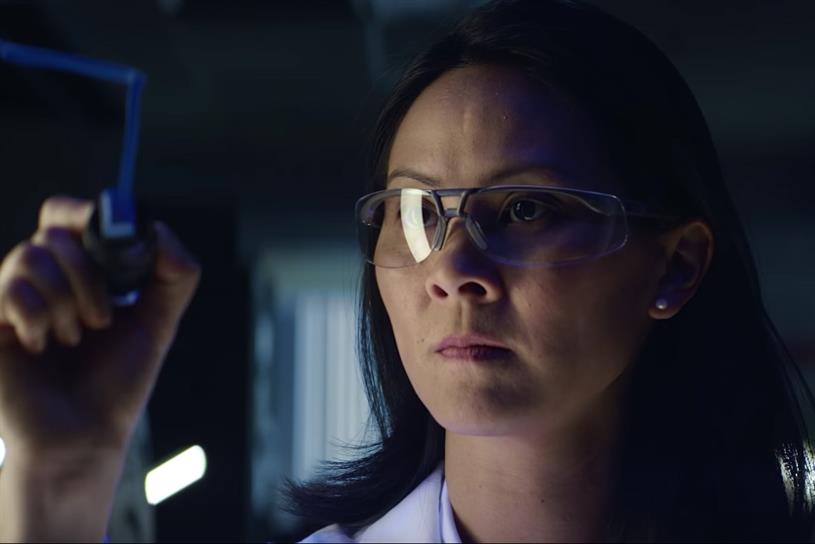 Pfizer ad celebrates the sweat and science behind the little blue pills