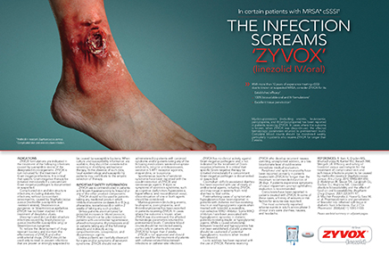 CDM produced this piece promoting the antibiotic Zyvix