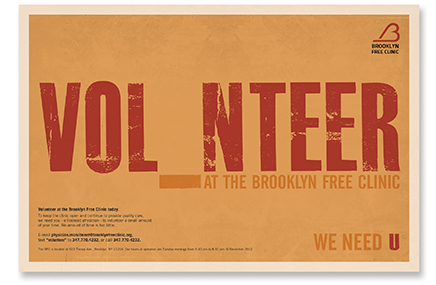 A pro bono piece for the Brooklyn Free Clinic