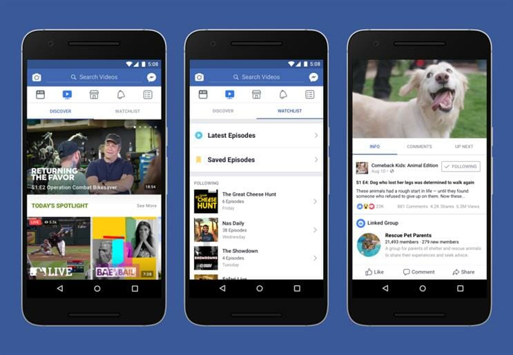 Facebook ramps up video offer with revamped Watch tab