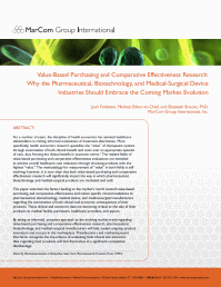 Value-Based Purchasing and Comparative Effectiveness Research