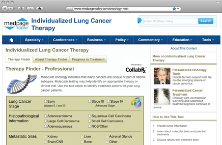 For oncologists, just a few clicks to ‘organized wisdom’
