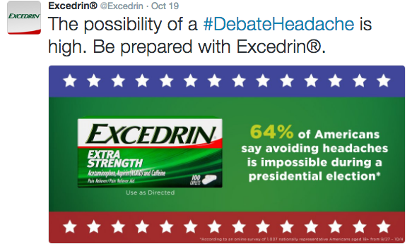 Why Excedrin embraced the headache of a contentious election season