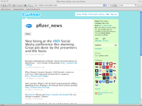 Pfizer dips a toe in the Twitterverse