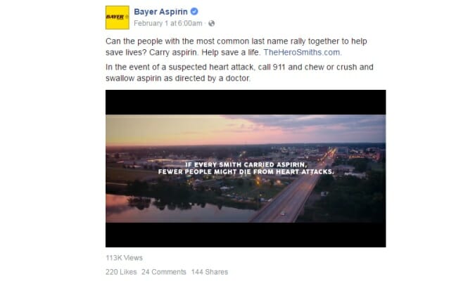 Bayer creates ‘everyday hero’ campaign for aspirin