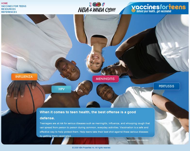 Sanofi taps NBA players to assist in teen vaccine awareness