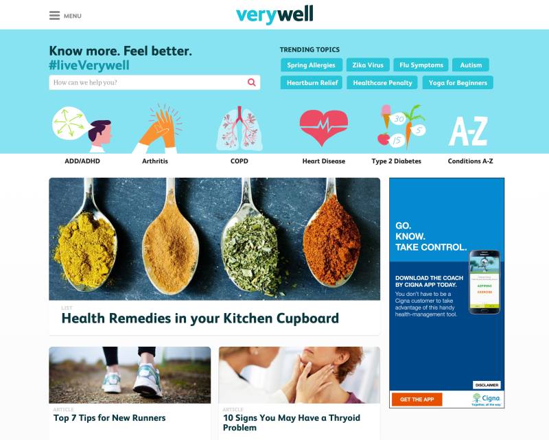 About.com launches first standalone health site Verywell
