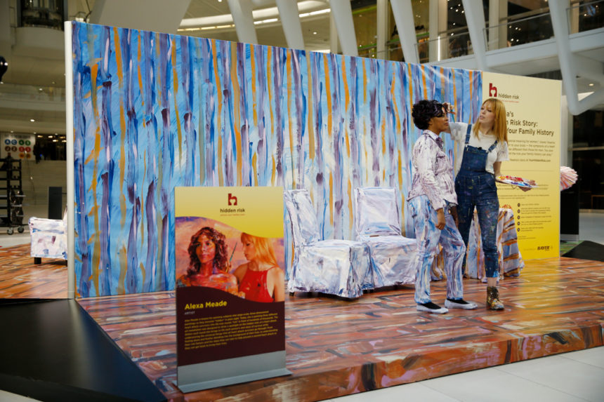 bayer heart health education campaign painting
