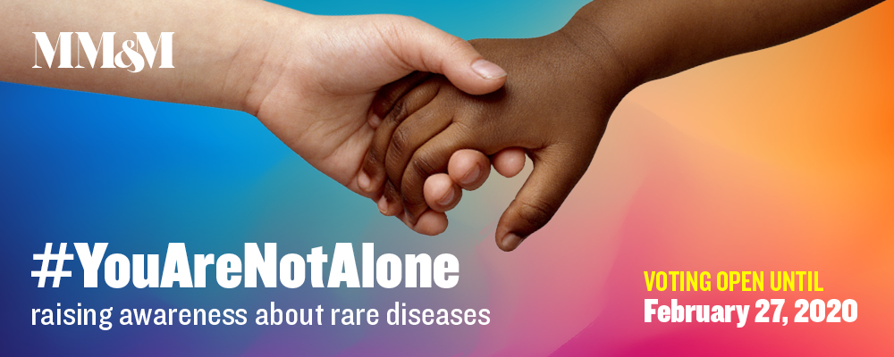 Voting open for #YouAreNotAlone, an initiative to raise awareness about rare diseases