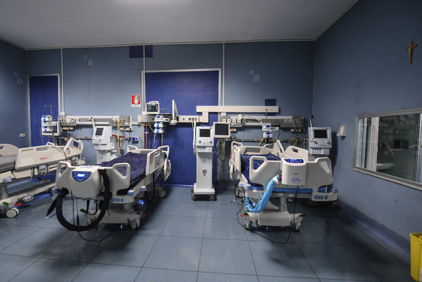 Interior of the new intensive care room set up