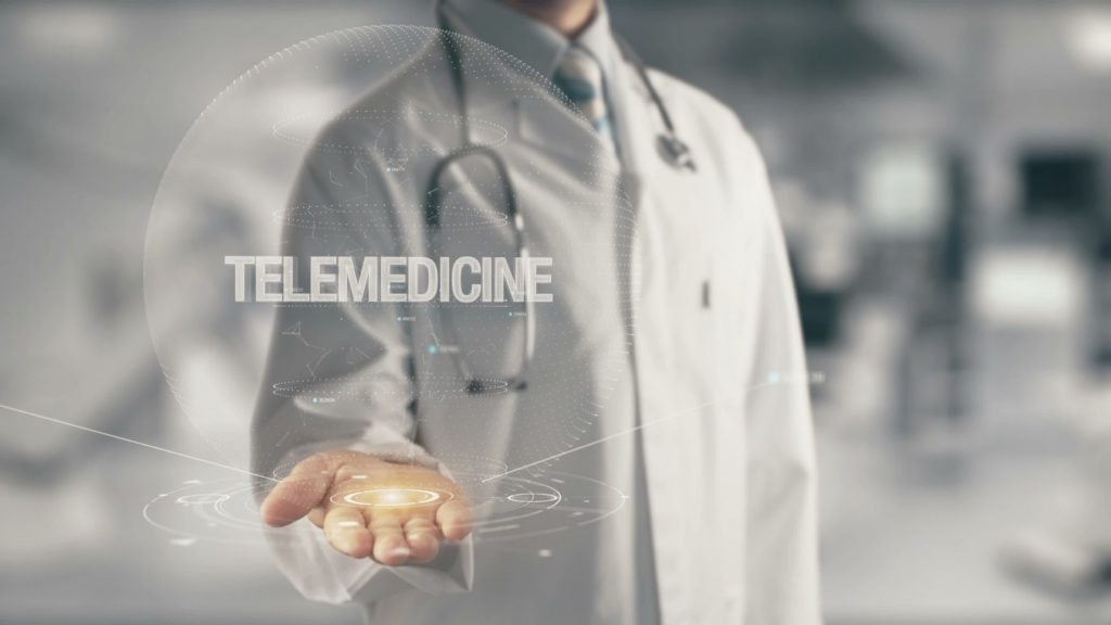 Doctor holding in hand Telemedicine