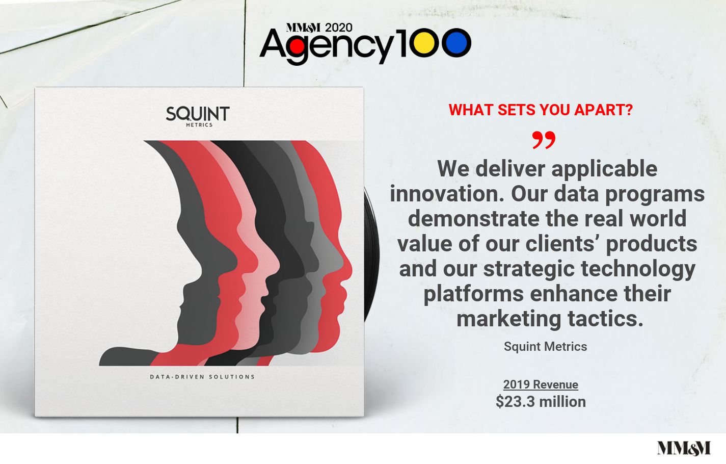 Agency 100 2020: Squint Metrics