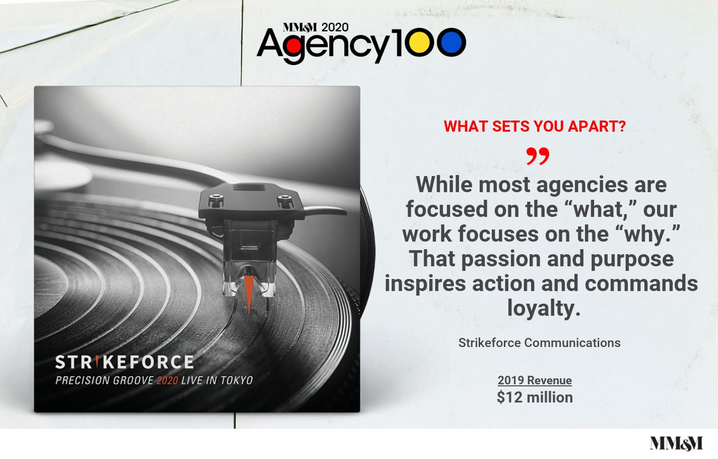Agency 100 2020: Strikeforce Communications