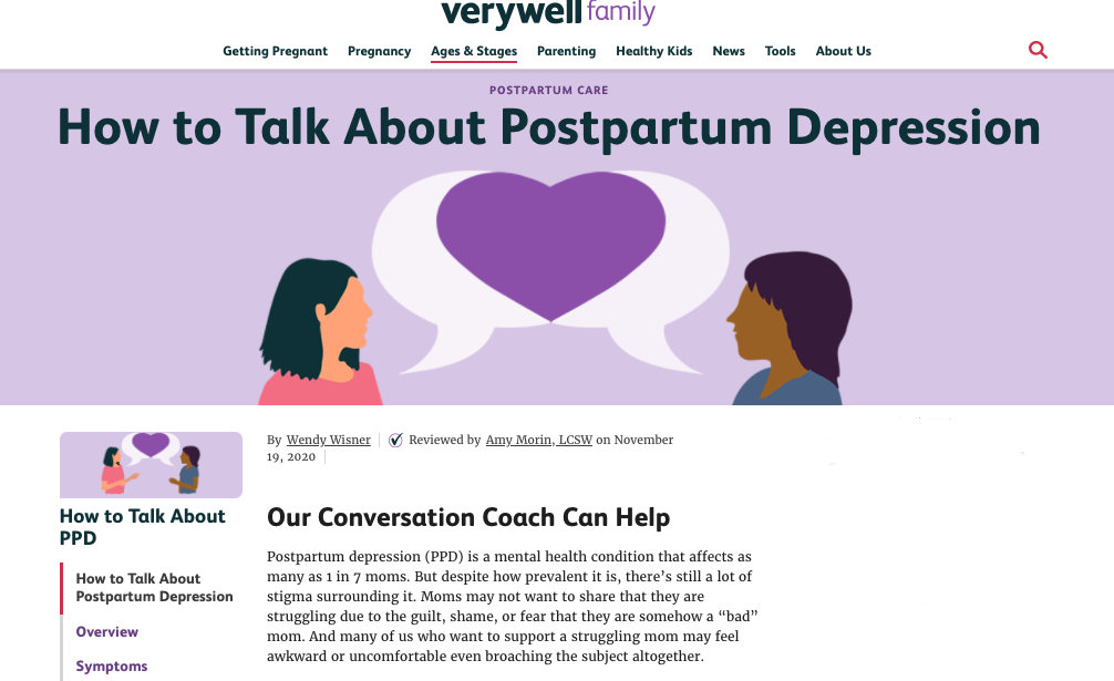 Verywell unveils tool to address postpartum depression