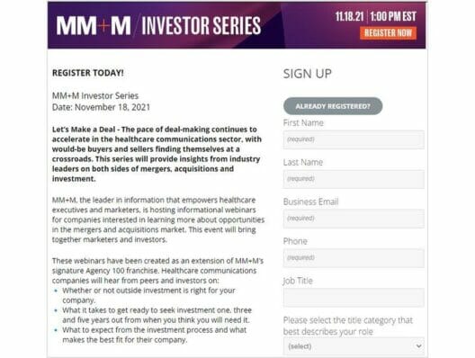 MM+M Investor Series