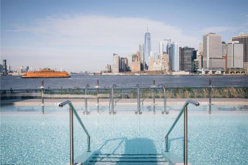 QC NY Spa, located on Governors Island, has positioned itself as a destination for TikTok influencers. (Photo credit: QC NY Spa)