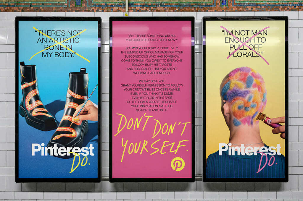 telegram Universeel recept Pinterest targets doomscrolling, mental health with 'Don't Don't Yourself'