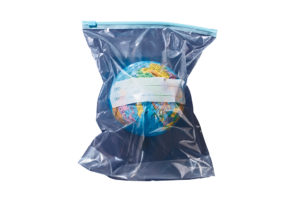 Earth Globe Packed in Plastic Bag