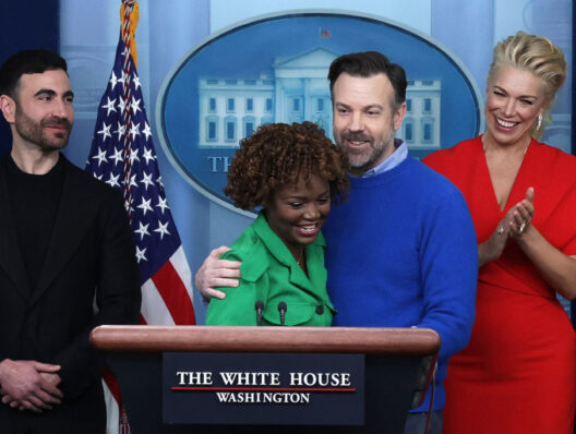 Ted Lasso cast visits White House to promote mental health and well-being