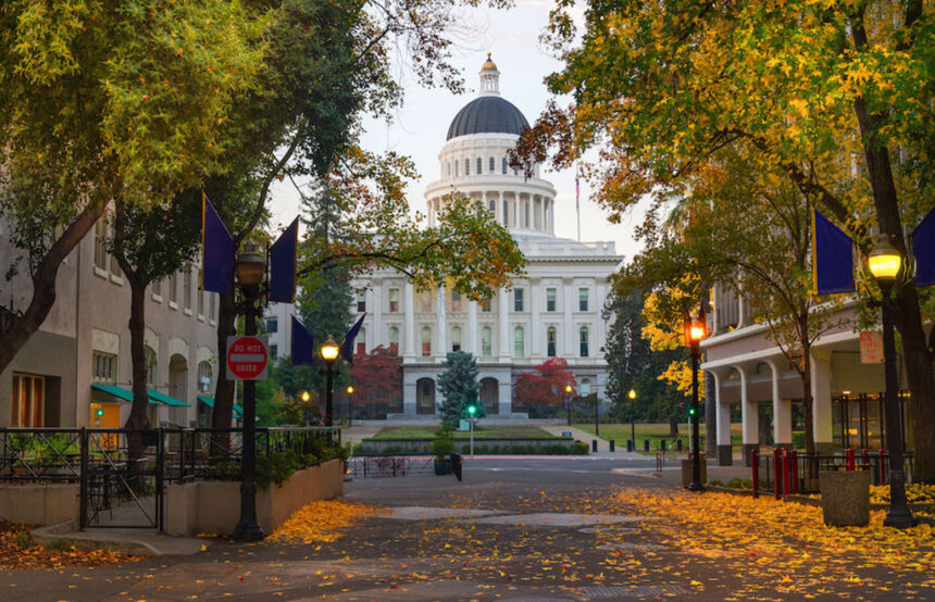 Sacramento Capitol in the Fall