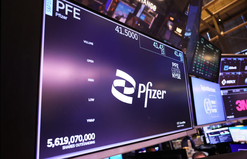 Pfizer beat expectations for its Q1 results. (Photo credit: Getty Images).