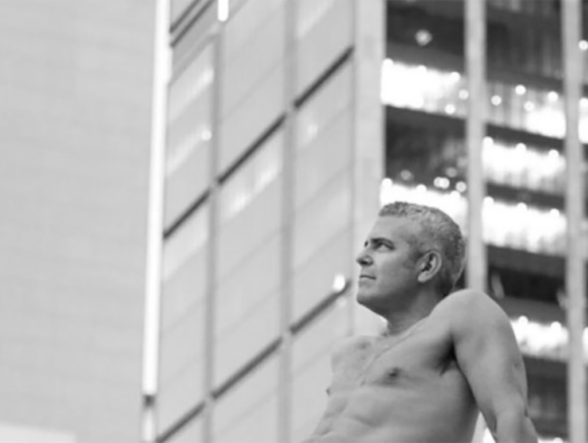 Andy Cohen recreates a famous nude photo to raise skin cancer awareness