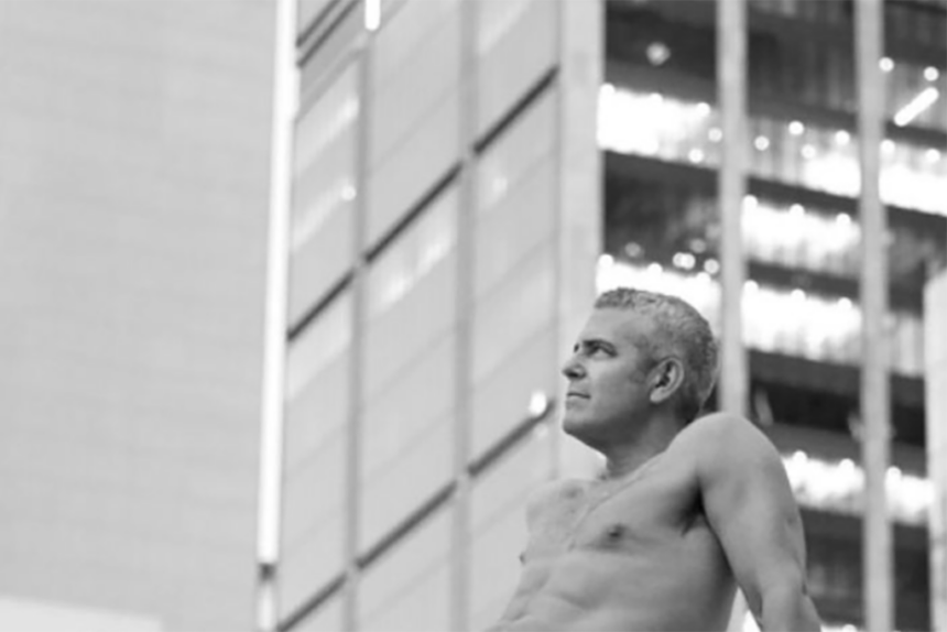 Andy Cohen Recreates A Famous Nude Photo To Raise Skin Cancer Awareness