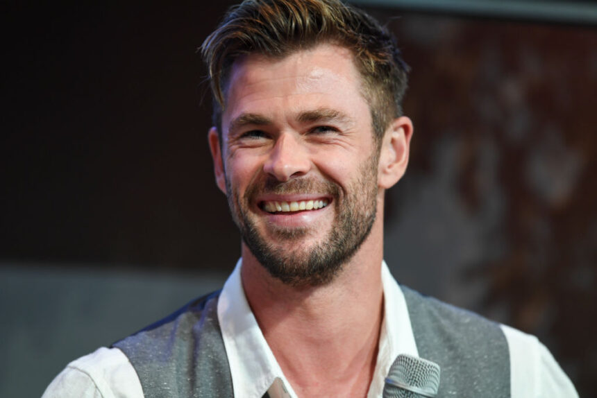 Actor Chris Hemsworth at the Sydney Opera House for the launch of the latest Tourism Australia campaign on October 30, 2019 in Sydney, Australia. "Philausophy" is the newest name for the campaign to drive international visits to Australia.