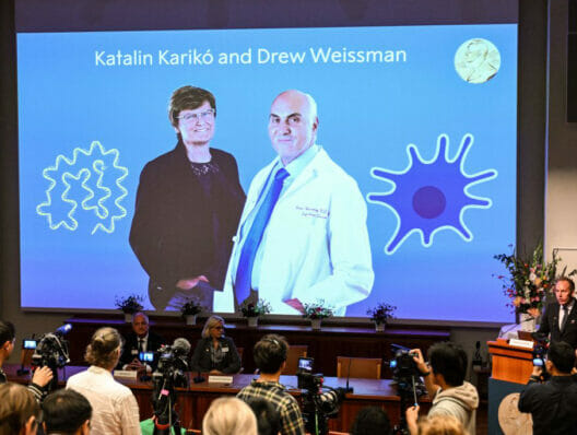 Katalin Karikó and Drew Weissman earn Nobel Prize for mRNA research