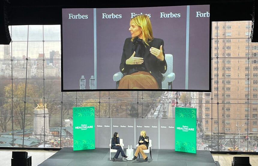 Clear CEO Caryn Seidman Becker at the Forbes 2023 Healthcare Summit. (Photo credit: Jess Ruderman)