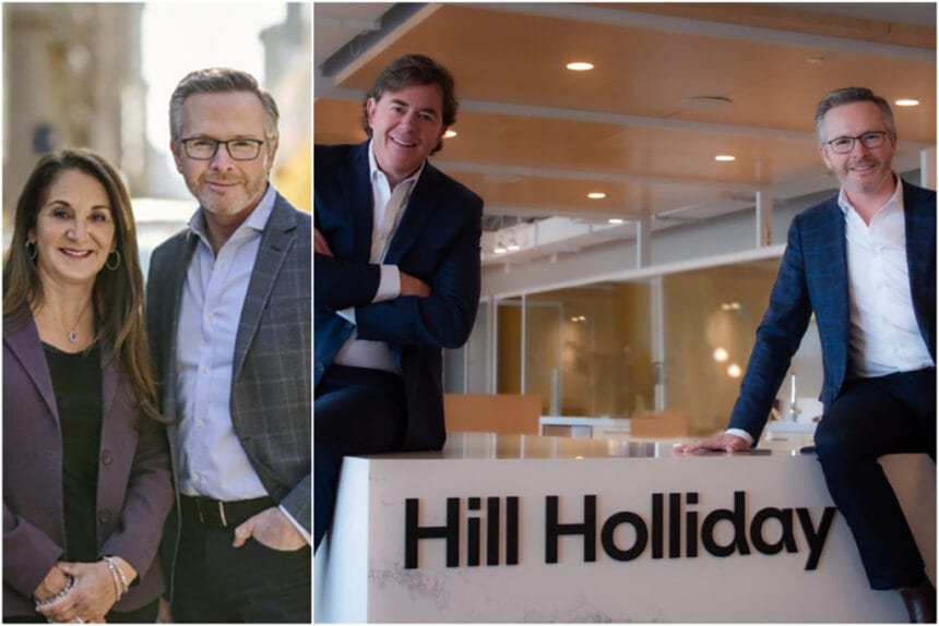 Deutsch NY CEO Val DiFebo and Attivo Group CEO Cam Murchison; Hill Holliday CEO Chris Wallrapp and Murchison.