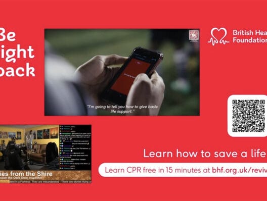 British Heart Foundation and PHD to flatline live Twitch streams in CPR campaign