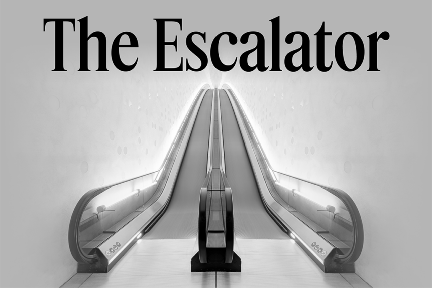 The Escalator brand art