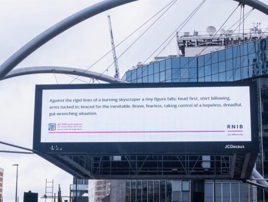 RNIB and MullenLowe use copy-led OOH to stress importance of alt text