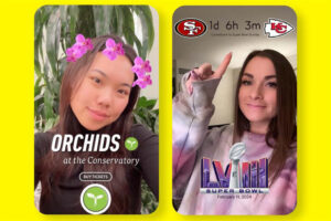Snapchat: AR filters by the NFL and Franklin Park Conservatory