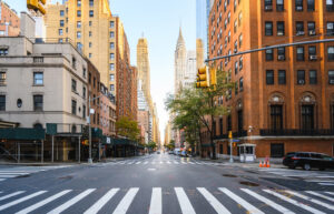 Stock art of a street in New York City
