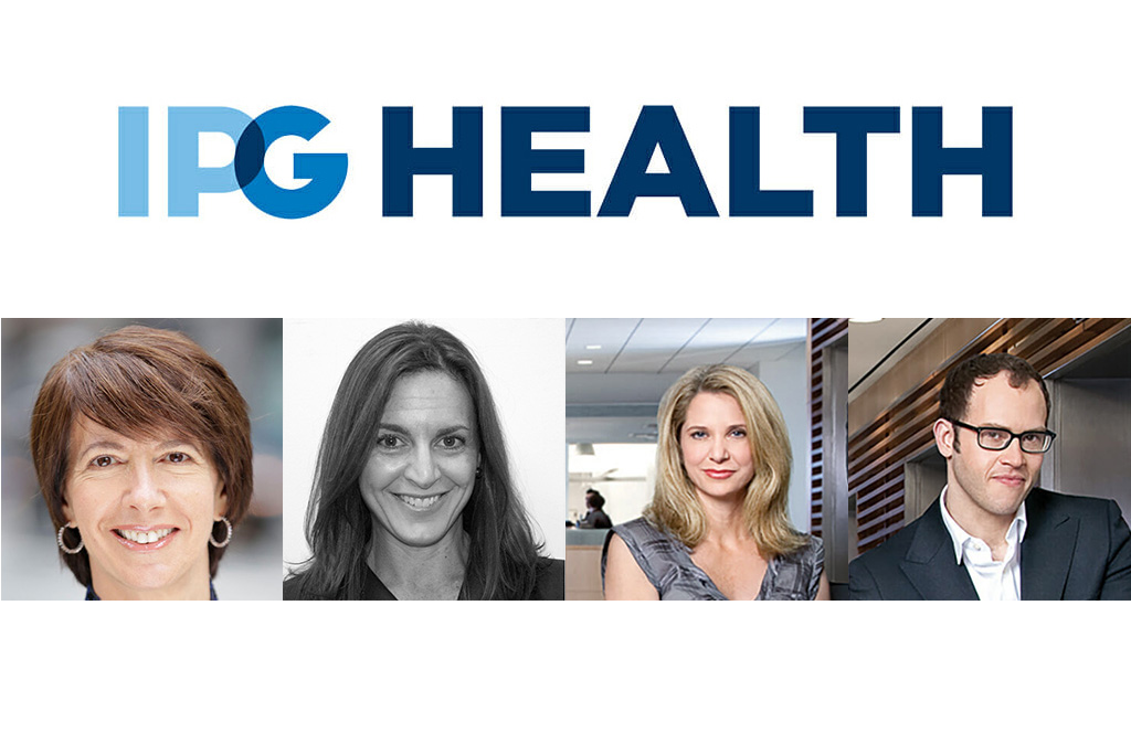Left to right: Dana Maiman, CEO of IPG Health; Linda Bennett, managing director, Hill Holliday Health; Renée Mellas, group president, Area 23; Tim Hawley, chief creative officer, Area 23.