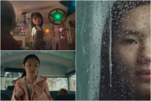 Screen shots from Disney's From Our Family To Yours, P&G's The Name, and Wieden and Kennedy's The Myth